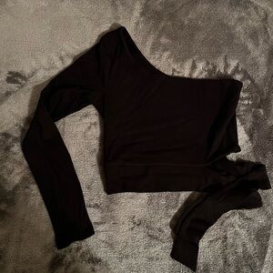One Sleeve, Wrap Around Crop Top